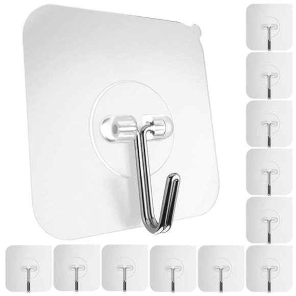 Wall Decor Adhesive Hooks For Hanging Heavy Duty Wall Hooks 22 Lbs Sticky Hooks12 Pack Poshmark